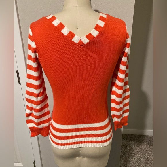 Marc by Marc Jacobs orange cotton sweater. - Picture 2 of 4